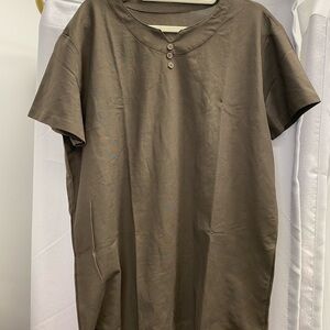 Men's Brown Short Sleeve Shirt